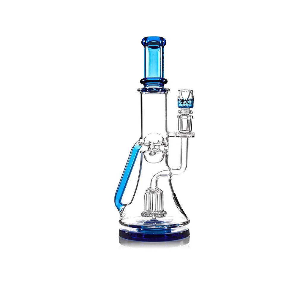 MKGlass TX40 Toxic Squid Perc Recycler Beaker Water Pipe | Blue