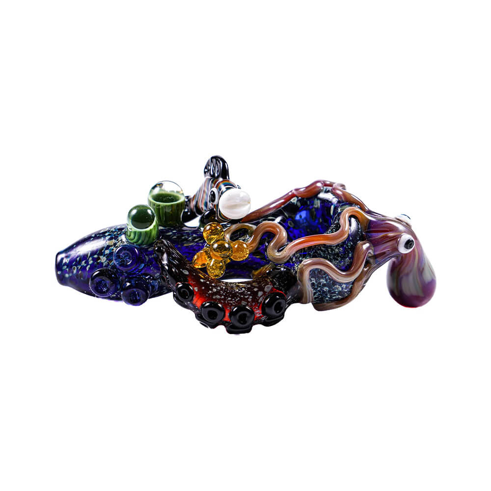 MKGlass MKH18 Sealife Octopus Premium (Glass Hand Pipe)