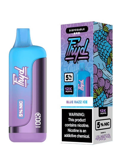 FRYD Disposable 12,000 Puffs 17mL 50mg | MOQ 5 | Blue Razz Ice with packaging