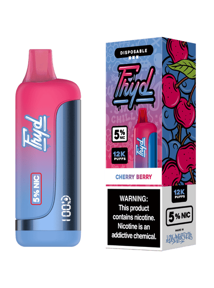 FRYD Disposable 12,000 Puffs 17mL 50mg | MOQ 5 | Cherry Berry with packaging