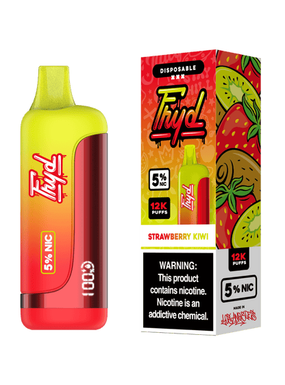 FRYD Disposable 12,000 Puffs 17mL 50mg | MOQ 5 | Strawberry Kiwi with packaging