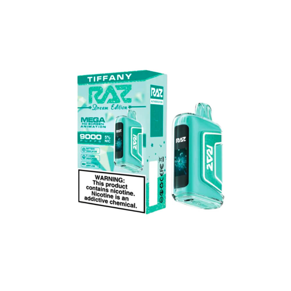 RAZ TN9000 Disposable 9000 Puffs 12mL 50mg | MOQ 5 Tiffany with Packaging