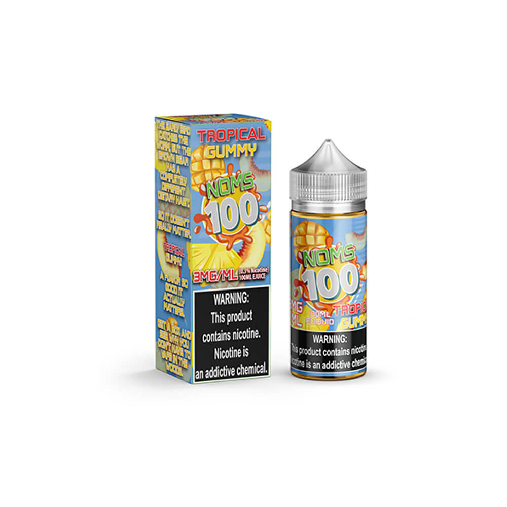 Noms 100 Series E-Liquid 100mL (Freebase) | Tropical Gummy with Packaging