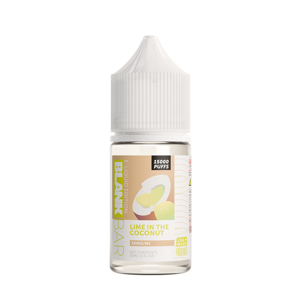 Blank Bar 15000 Puff Salt Series E-Liquid 30mL (Salt Nic) | Lime in the Coconut