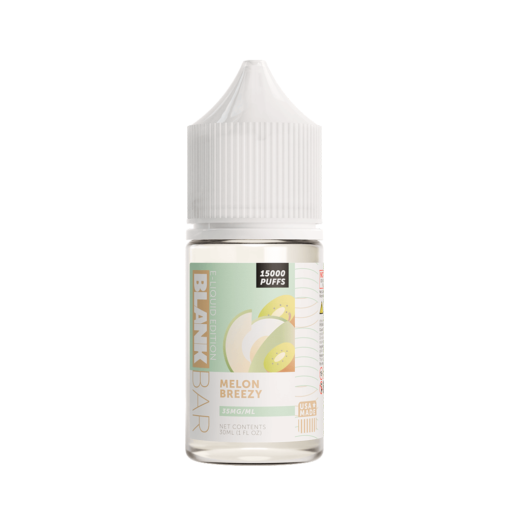 Blank Bar 15000 Puff Salt Series E-Liquid 30mL (Salt Nic) | Melon Breezy