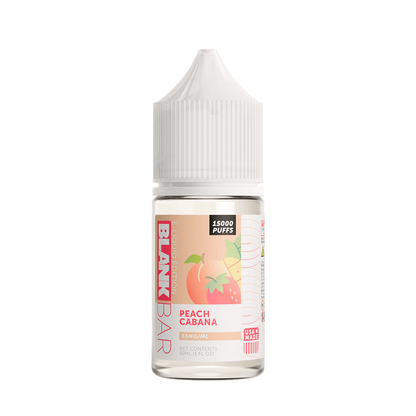 Blank Bar 15000 Puff Salt Series E-Liquid 30mL (Salt Nic) | Peach Cabana