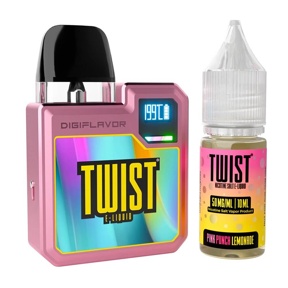 Geekvape Digi-Q Kit + Daddy’s Vapor 10mL Salts 48mg,50mg (Pod System + E-Liquid) | Pink Punch Lemonade