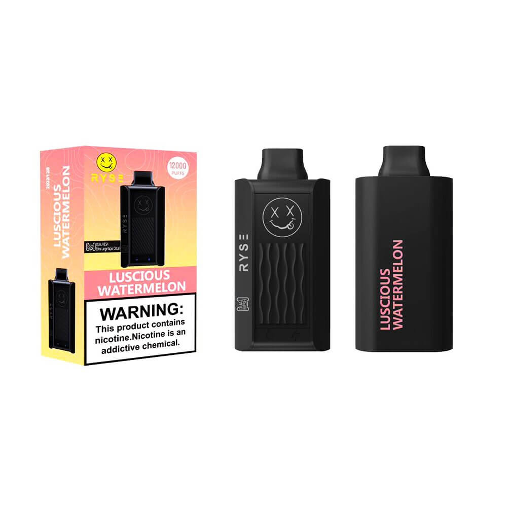 Ryse Disposable 12000 Puffs 18mL 50mg | MOQ 10 | Luscious Watermelon with packaging