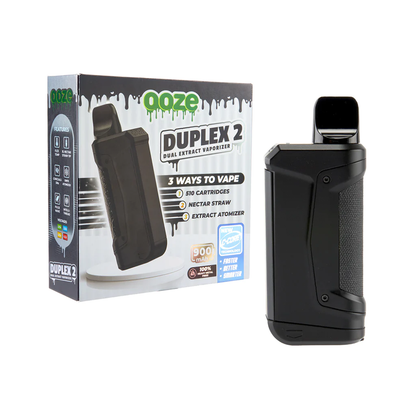 Ooze Duplex 2 Dual Extract Wax Vaporizer (900mAh) | Black