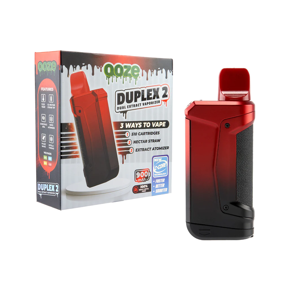 Ooze Duplex 2 Dual Extract Wax Vaporizer (900mAh) | Midnight Sun