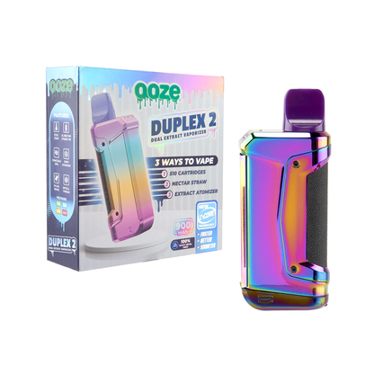 Ooze Duplex 2 Dual Extract Wax Vaporizer (900mAh) | Rainbow