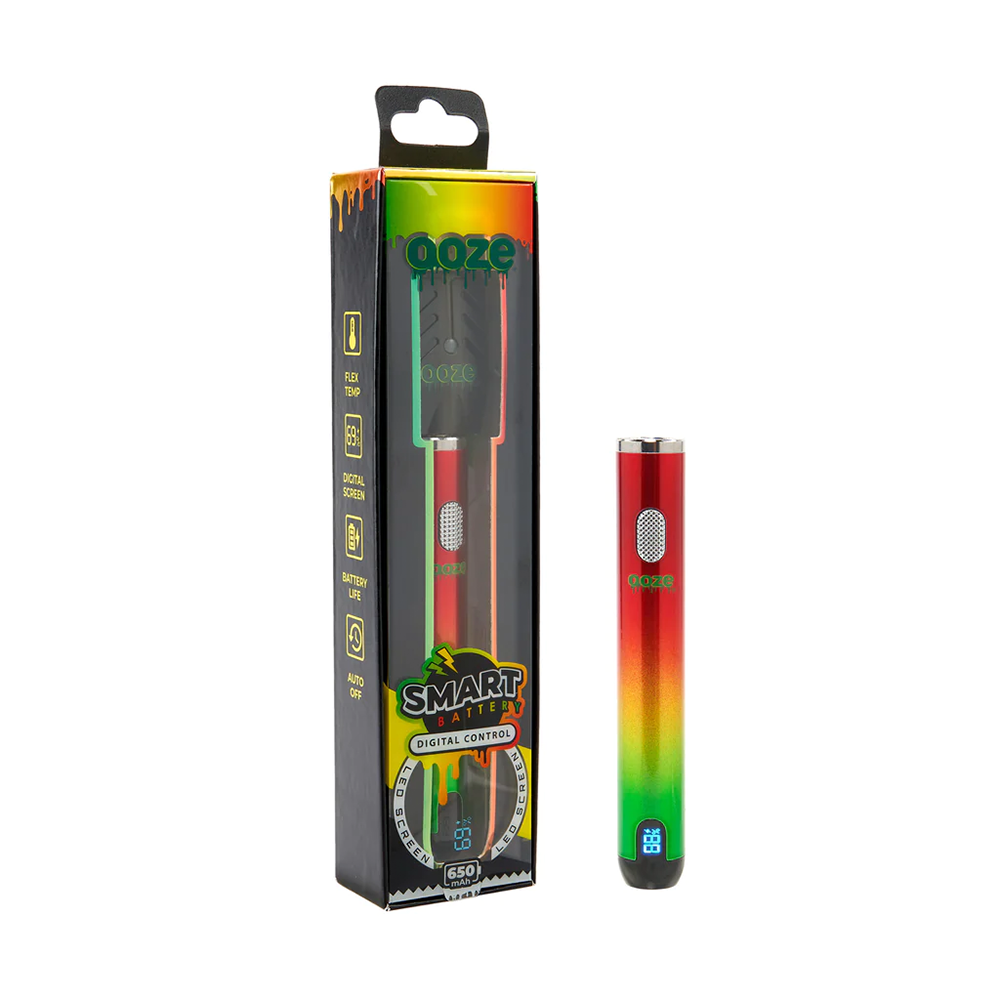 Ooze Smart 510 Battery + USB (650mAh) | Rasta with Packaging