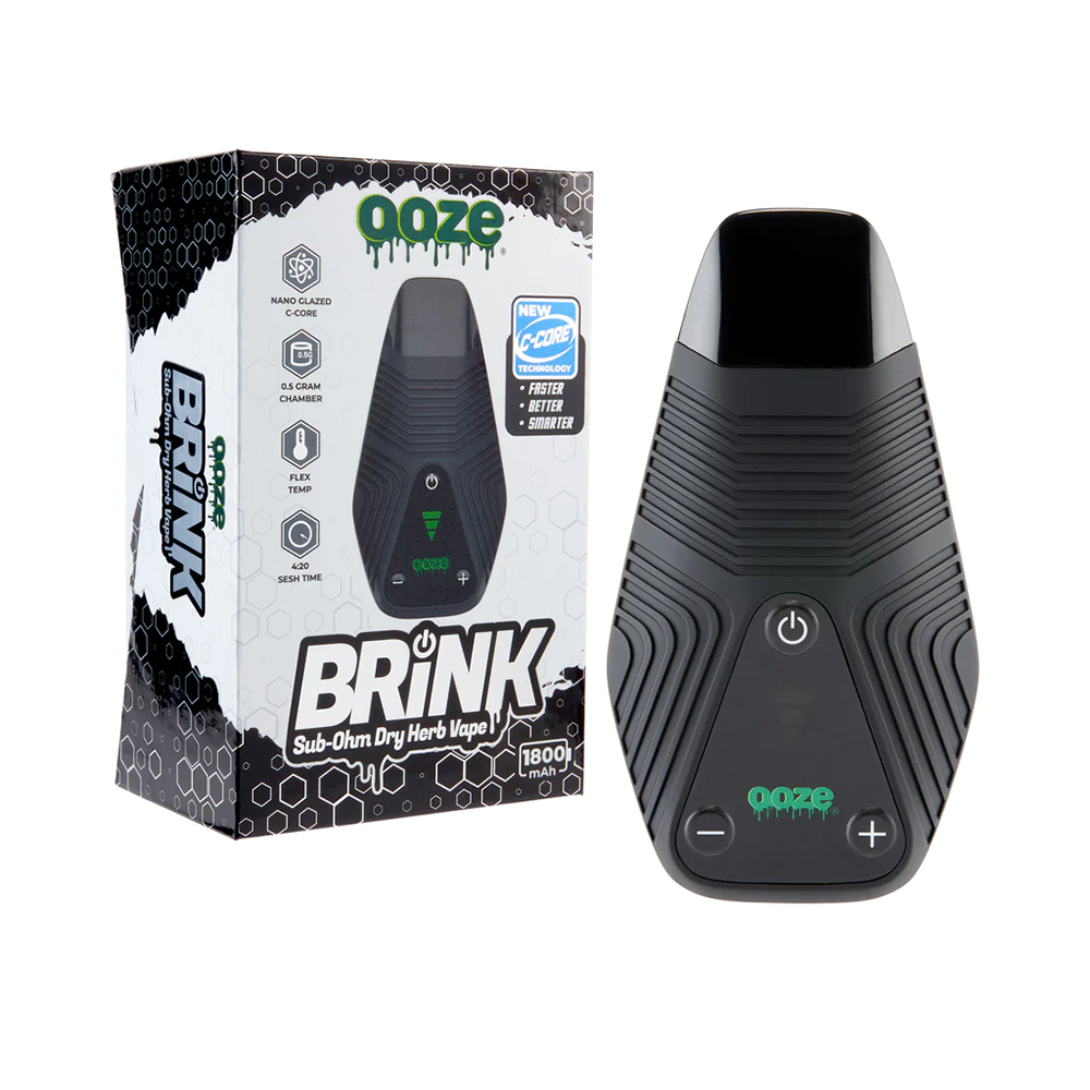 Ooze Brink Dry Herb Vaporizer (1800mAh) | Panther Black