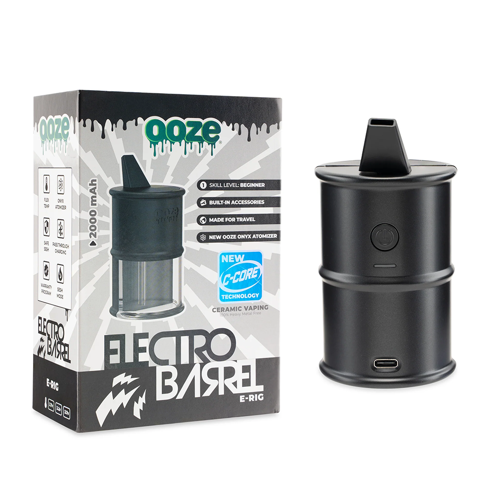 Ooze Electro Barrel Dab Rig (2000mAh) | Black