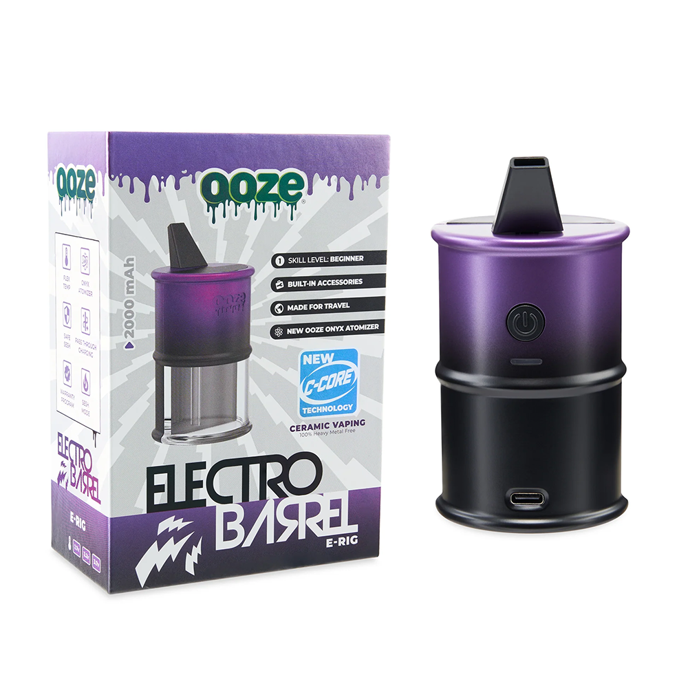 Ooze Electro Barrel Dab Rig (2000mAh) | Galaxy Purple