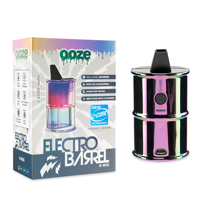 Ooze Electro Barrel Dab Rig (2000mAh) | Rainbow