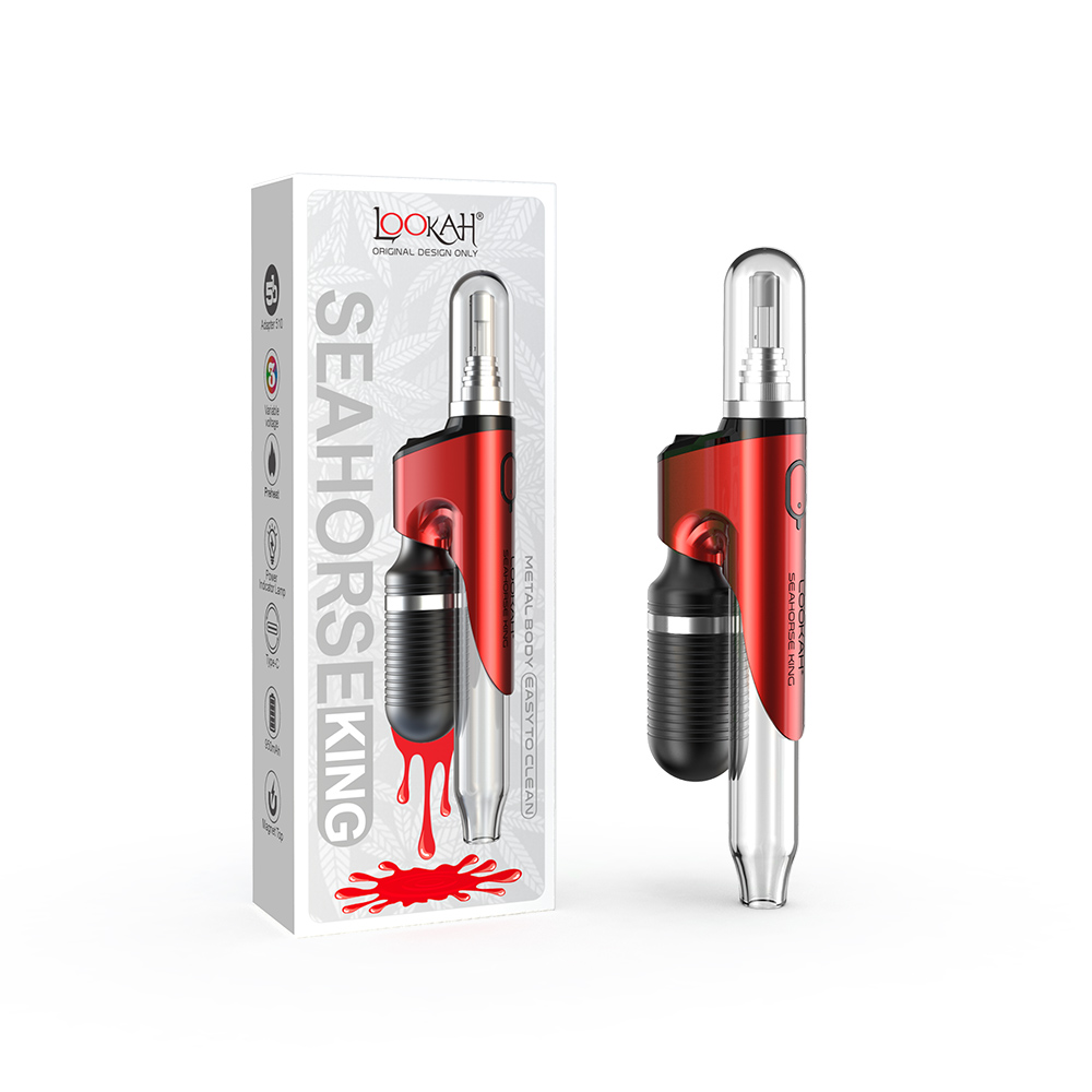 Lookah Seahorse King E-Dab Pen | Red with Packaging