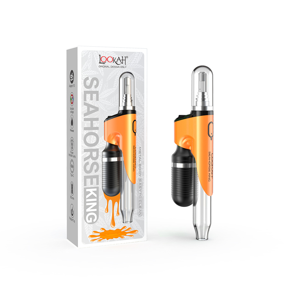 Lookah Seahorse King E-Dab Pen | Orange with Packaging