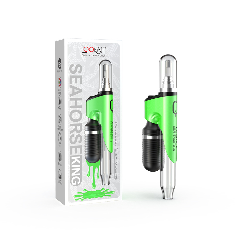 Lookah Seahorse King E-Dab Pen | Green with Packaging