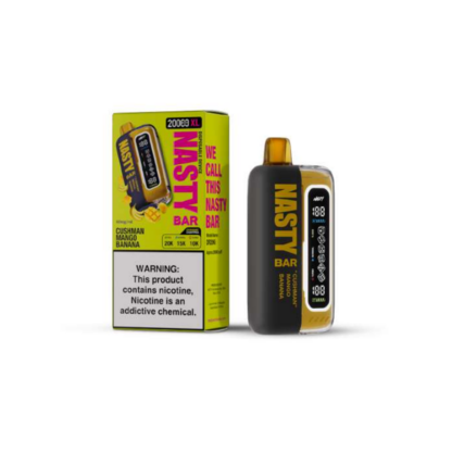 Nasty Bar XL Disposable 20,000 Puffs 17mL 50mg | MOQ 5 | Cushman Mango Banana with packaging