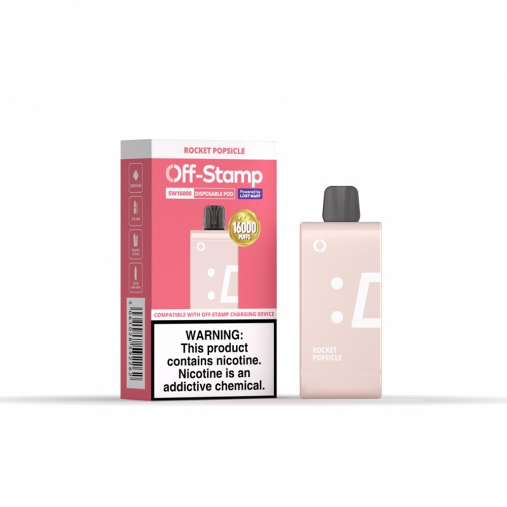 Off Stamp SW16000 Disposable 16000 Puffs 17mL 50mg | MOQ 5 (Pod Disposable Only) Rocket popsicle with Packaging