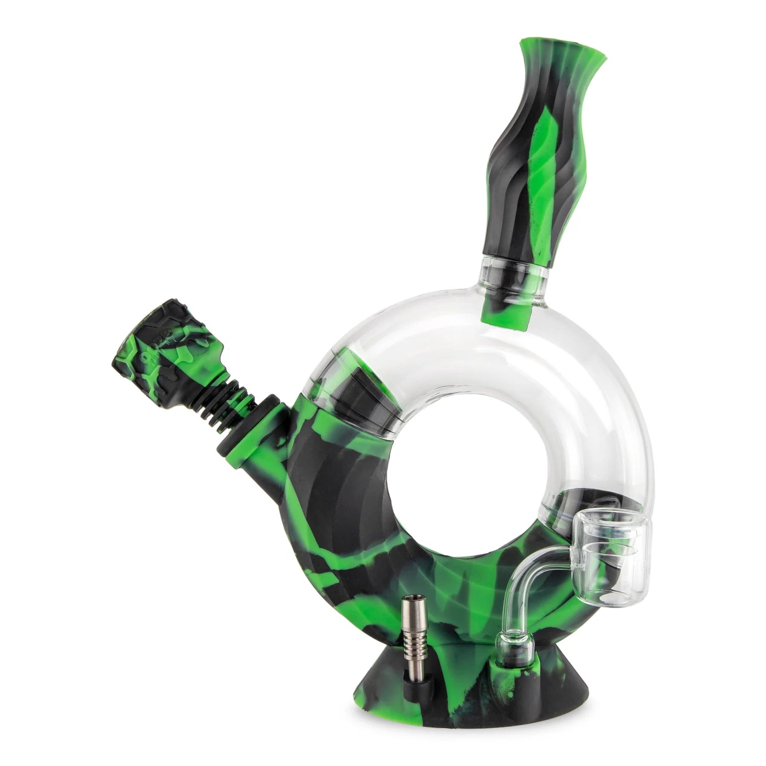 OOZE OZONE SILICONE WATER PIPE & NECTAR COLLECTOR Chameleon