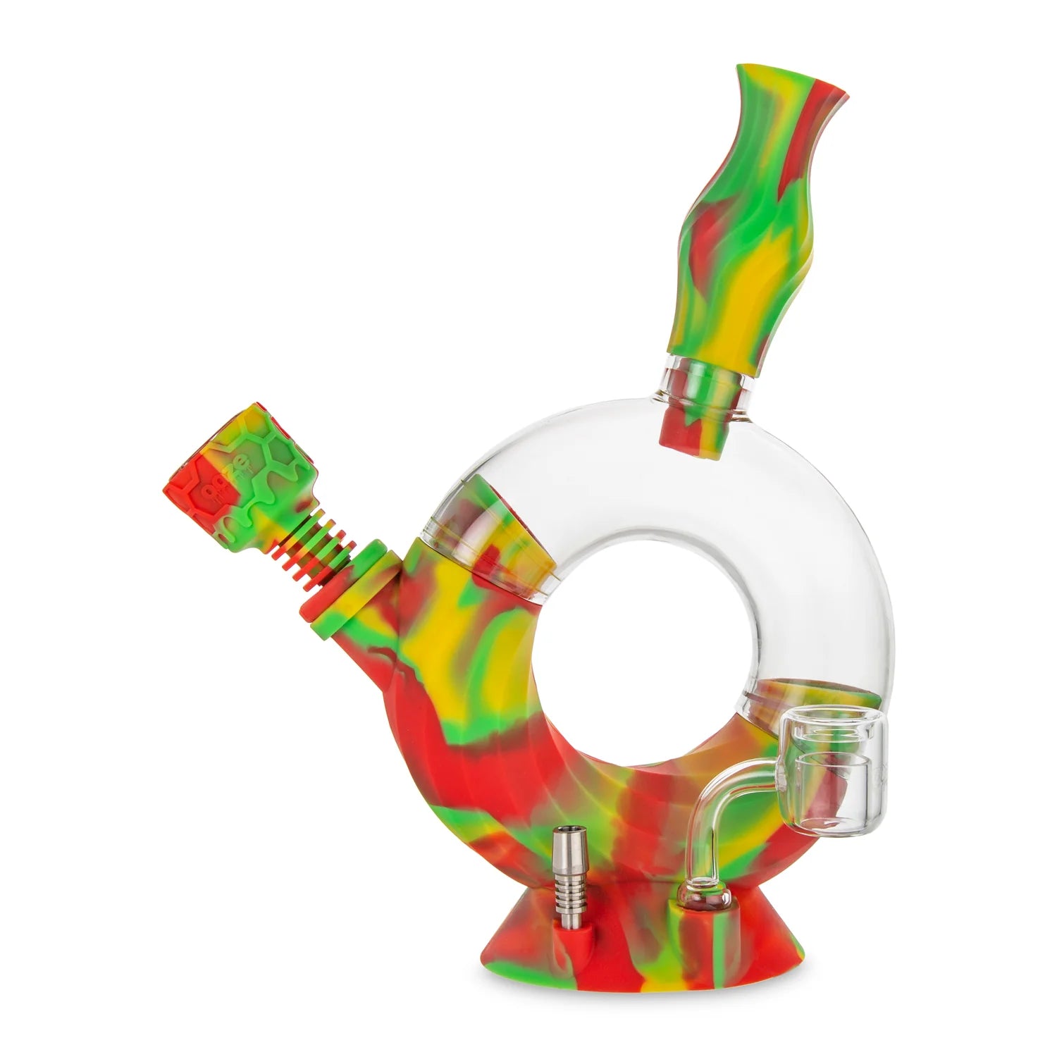 OOZE OZONE SILICONE WATER PIPE & NECTAR COLLECTOR Rasta