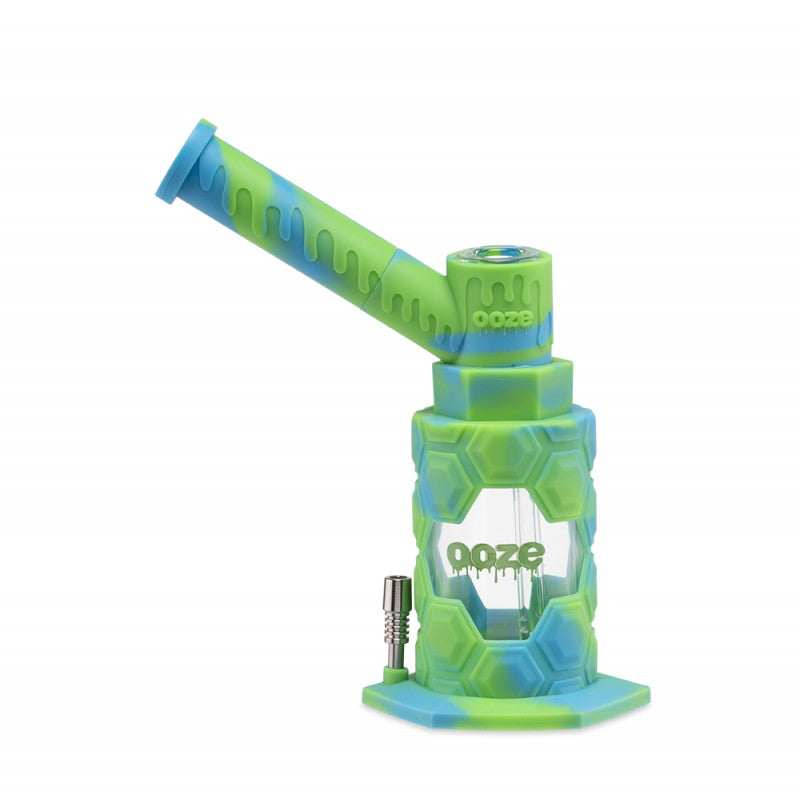 Ooze Mojo Silicone Water Pipe & Nectar Collector Spring Rain