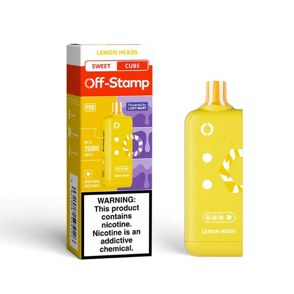 Off-Stamp Sweet Cube Pod 25K 5Ct Lemon Heads - with packaging