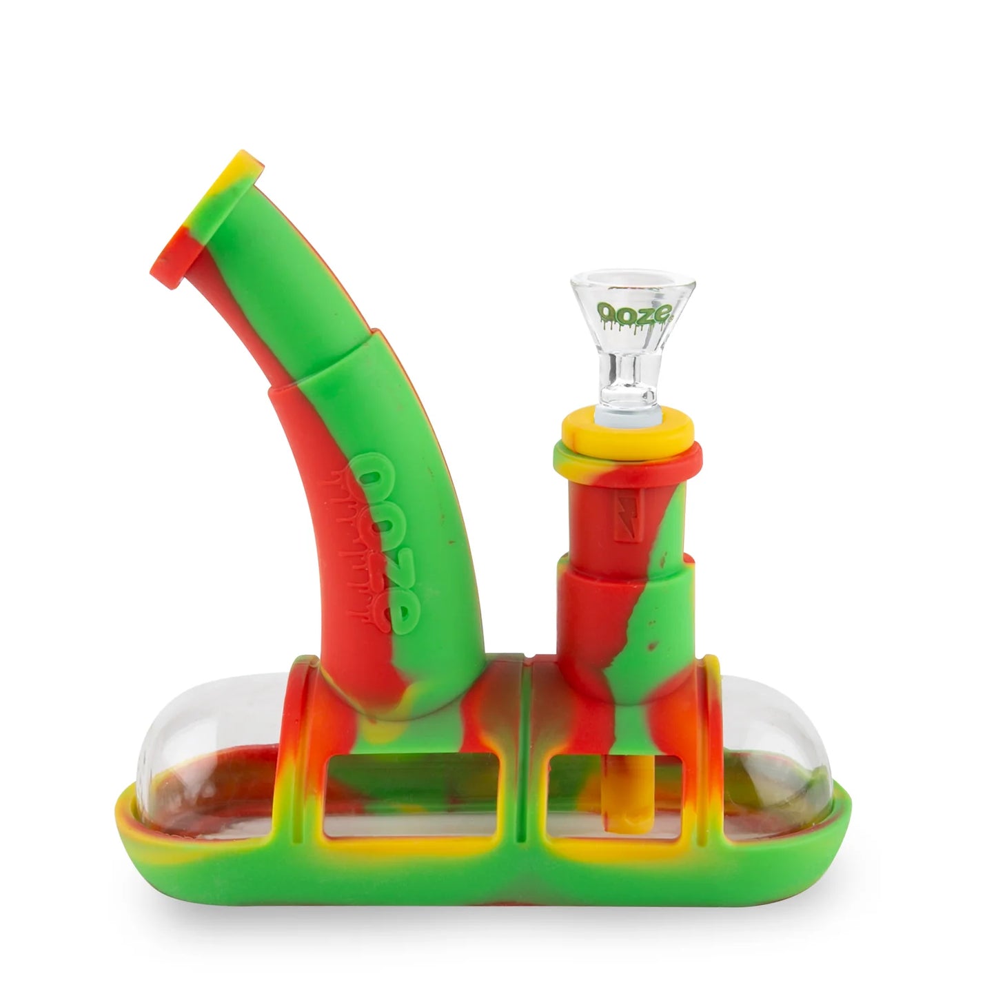 Ooze Steamboat Silicone Waterpipe Rasta