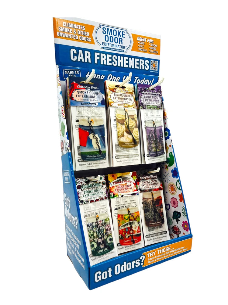CAR FRESHENER DISPLAY KIT 72CT