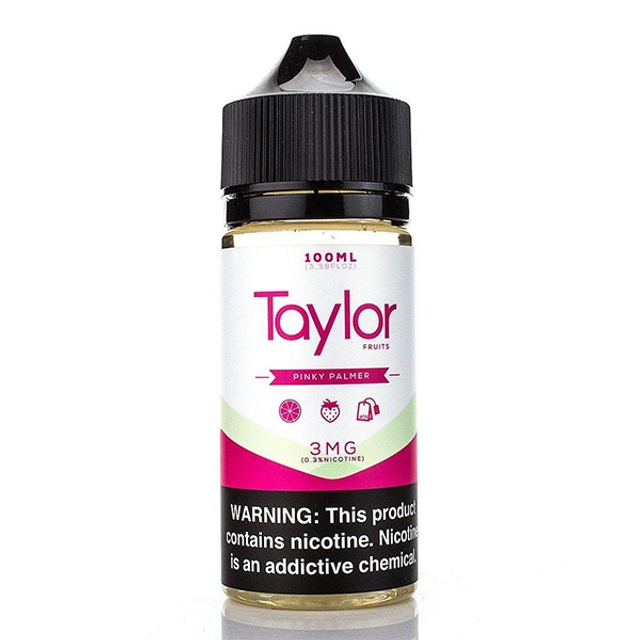 Taylor E-Liquid 100mL Pink Palmer bottle