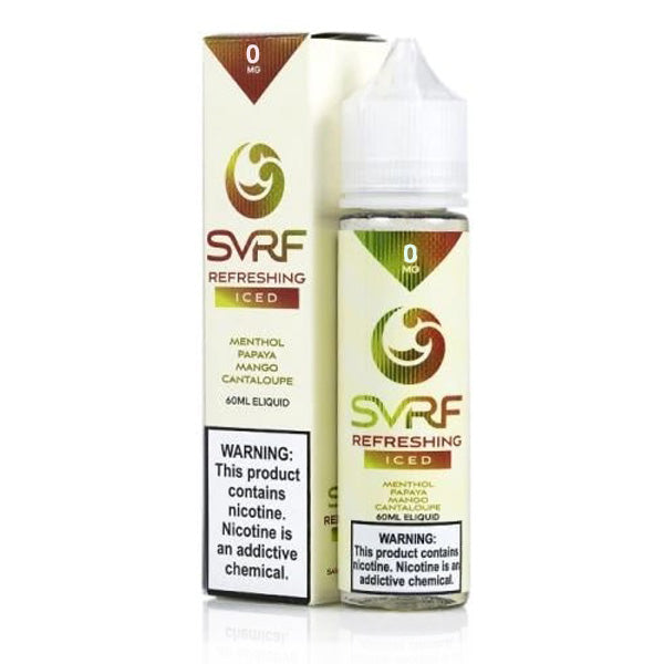 SVRF Series E-Liquid 60mL (Freebase) Refreshing Iced with packaging