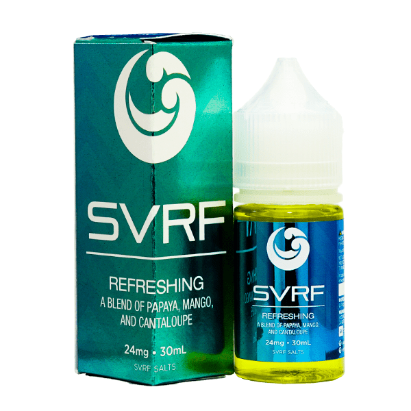SVRF Salt Series E-Liquid 30mL (Salt Nic) Refreshing with packaging