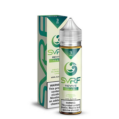 SVRF Series E-Liquid 60mL (Freebase) Revive Iced with packaging