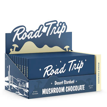 Road Trip Mushroom Chocolate 10 Ct Cookies & Cream Box