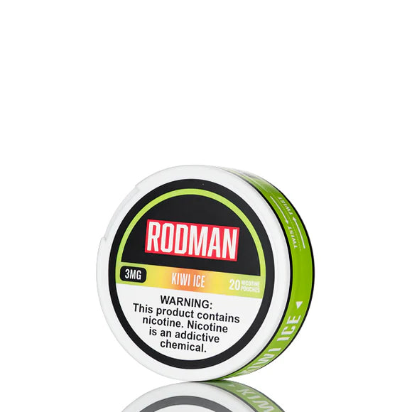 Rodman 5 Ct Roll 20 Pouches Kiwi Ice 3mg