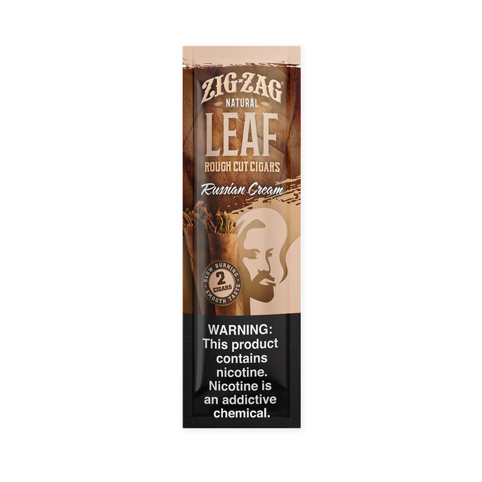 Zig-zag Natural Leaf Rough Cut Cigars Russian Cream