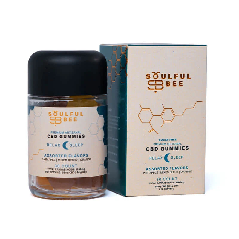 SOULFUL BEE NIGHT TIME GUMMIES RELAX & SLEEP 30 COUNT