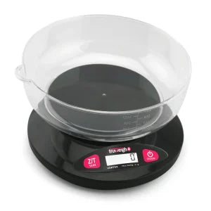 TRUWEIGH VORTEX DIGITAL BOWL SCALE - 5000G X 1G - BLACK