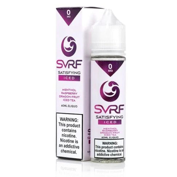 SVRF Series E-Liquid 60mL (Freebase) Satisfying Iced with packaging