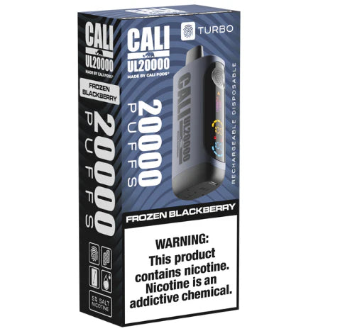 Cali Pod UL20000 6ct Frozen Blackberry Packaging