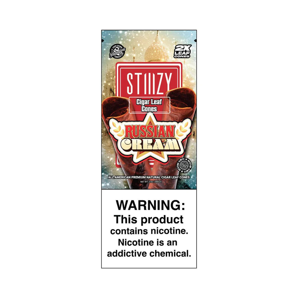 Stiiizy Cigar Leaf Cones 2/15Ct Russian Cream