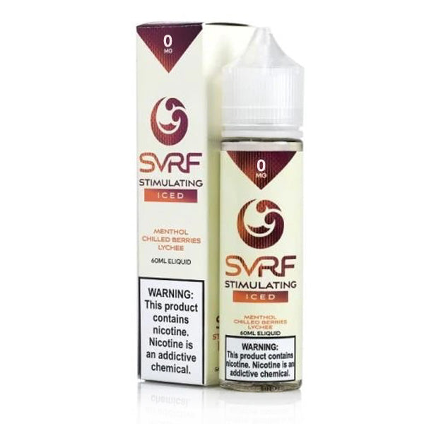 SVRF Series E-Liquid 60mL (Freebase) Stimulating Iced with packaging