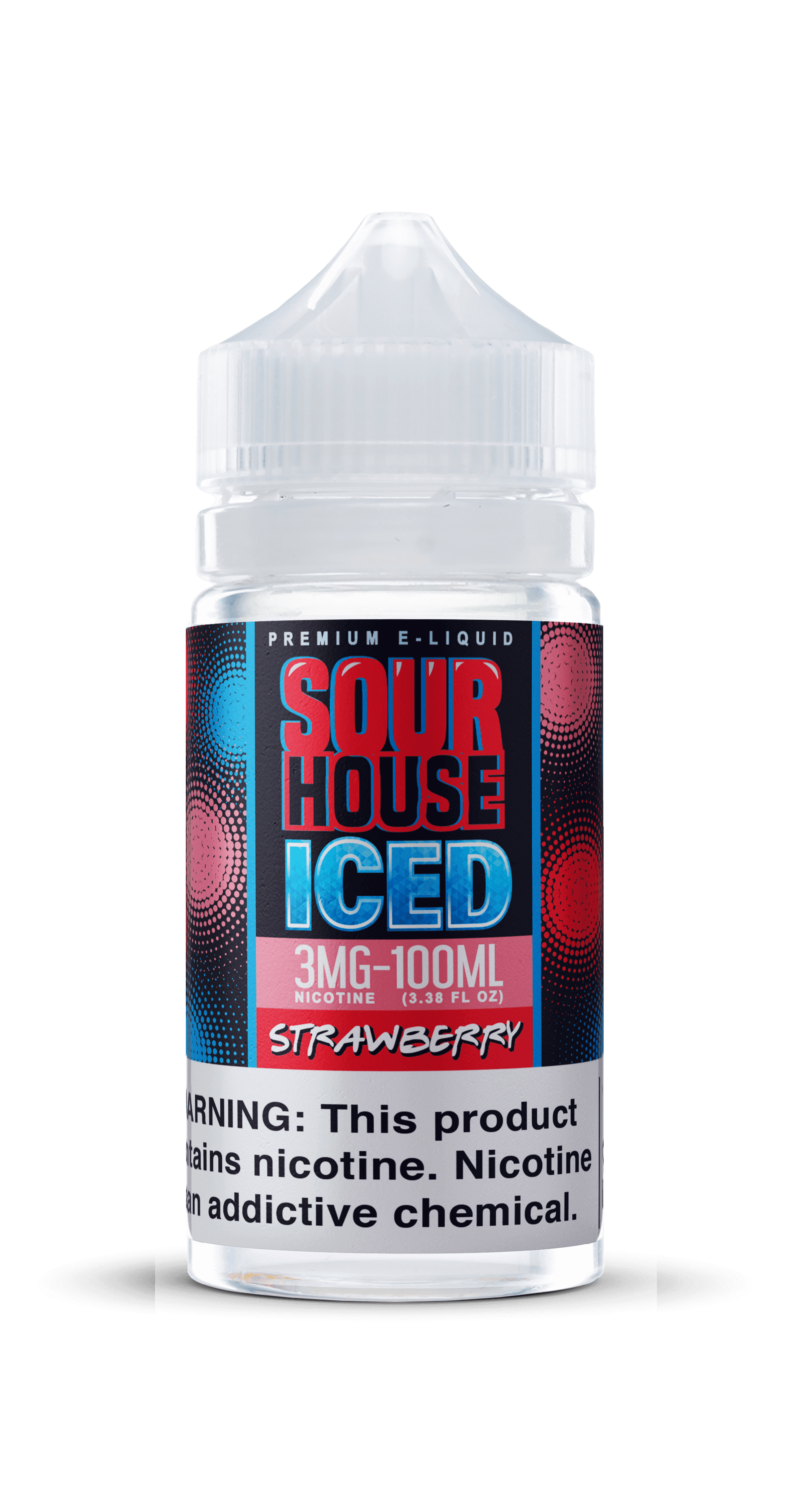 Sour House E-Juice 100mL (Freebase) | Strawberry Iced