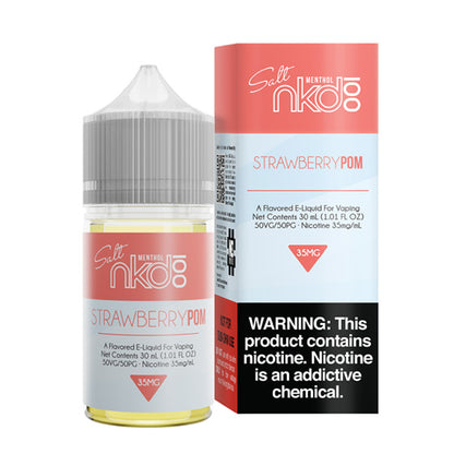 Naked TFN Salt Series E-Liquid 30mL (Salt Nic) | Strawberry Pom  with Packaging