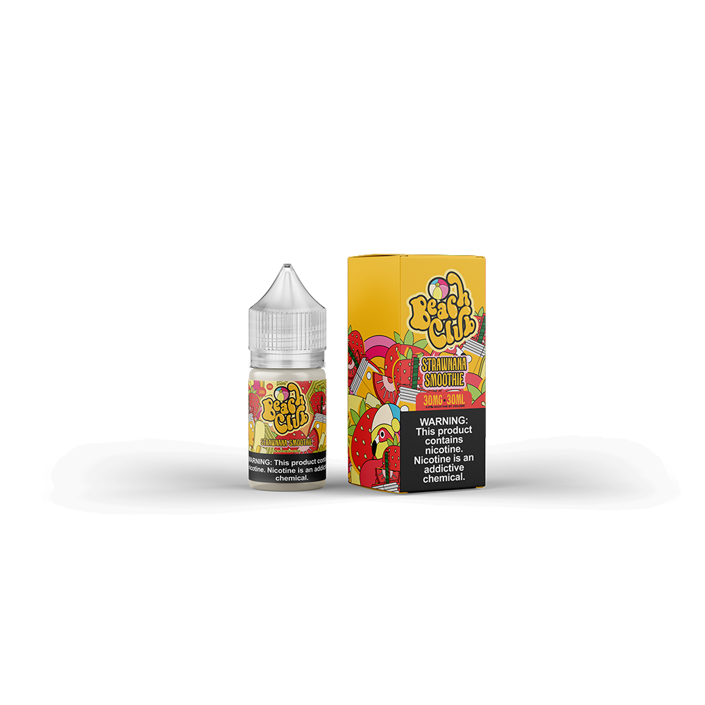 Beach Club E-Liquid 30mL (Salts) | Strawberry Smoothie with Packaging