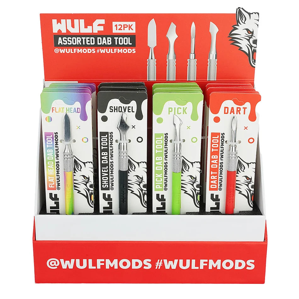 WULF ASSORTED DAB TOOL 12PK WITH PACKAGING