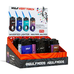 WULF VERT TORCH INVERTED LIGHTER 9PK WITH PACKAGING