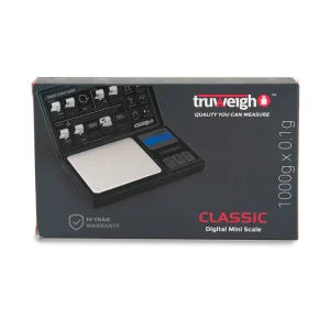 TRUWEIGH CLASSIC DIGITAL MINI SCALE 1000G X 0.1G BLACK